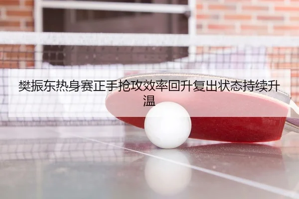 樊振东热身赛正手抢攻效率回升复出状态持续升温